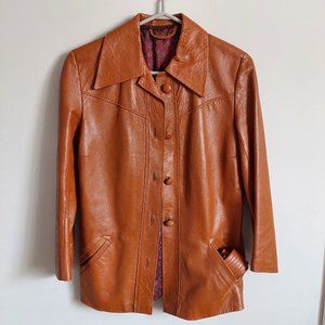 Tailor Vintage Cognac Brown Leather Jacket